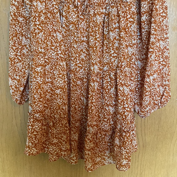 Orange floral dress - Picture 2 of 3